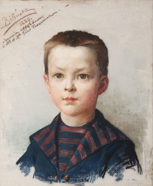 Portrait of Leon Tavernier; Bilinska-Bohdanowiczowa, Anna (1854–1893); portrait of a boy/child;