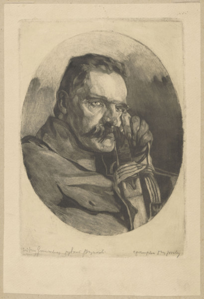 Portrait of Józef Pilsudski; artists: Jan Wojnarski (1879–1937), Jan Kanty Gumowski (1883–1946);
