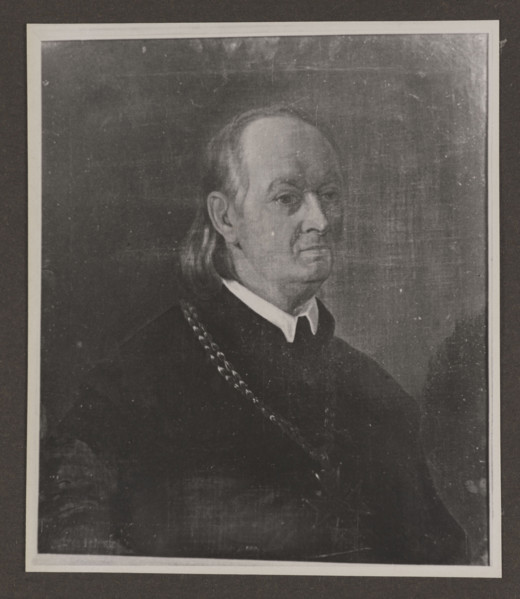 Vilnius Cathedral, photograph of a portrait of a canon; painter Zdanowscy (Edmund and Boleslawa);