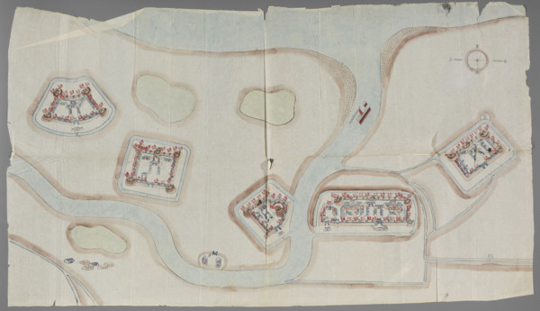 Fortification plan; graphic artist; Chinese art; Chinese; maps; fortifications (architectural);