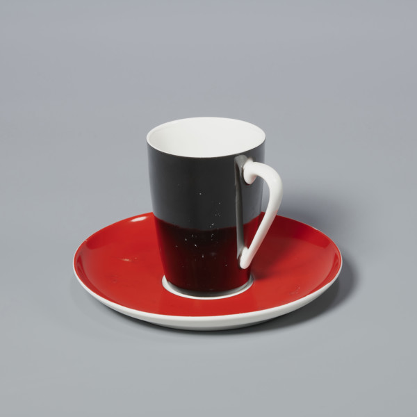 Cup and saucer from the 'Goplana' coffee set, designer Wincenty Potacki (1904–2001), manufactured