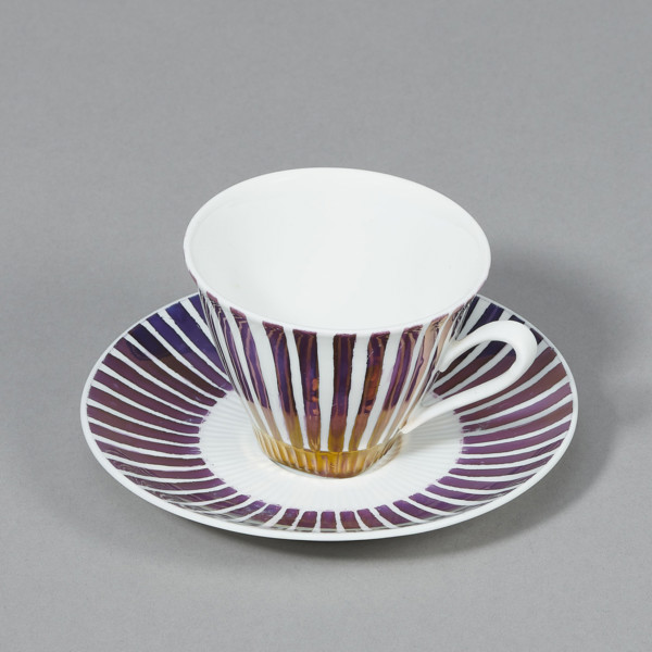 Cup and saucer from the 'Carry' coffee set; designer Wincenty Potacki (1904–2001); manufactured by