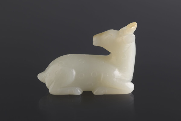 Deer paperweight by Fyodor Vasilyevich Rubiec-Masalski (1865–1920?), Chinese; attributed to