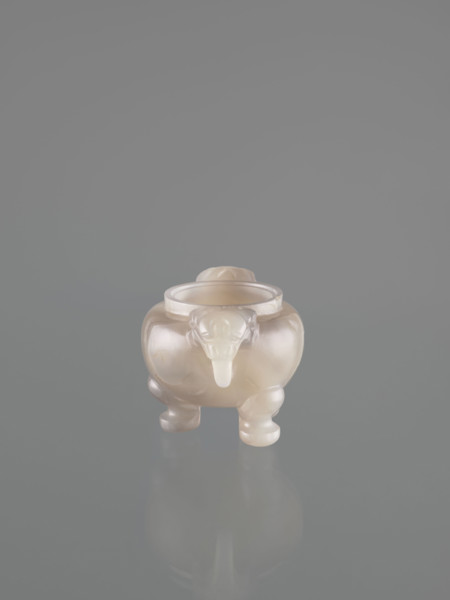 Ding-type incense burner with cover; lions; ceremonial vessels; fo; incense burners; Chinese art;