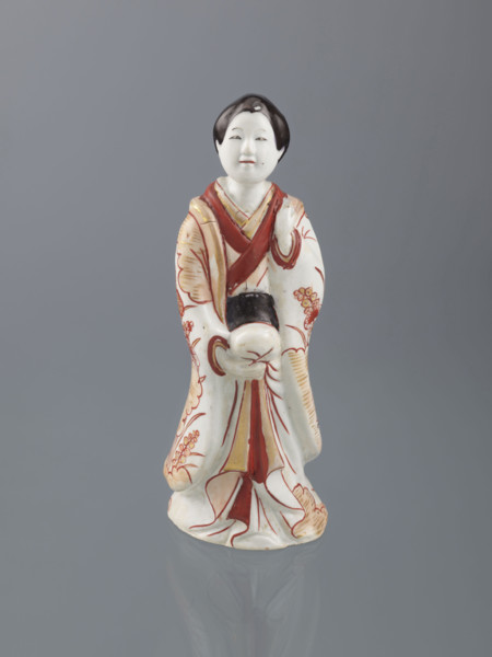 Beauty (bijin), Japanese art, Japanese, Edo (1603–1868), imari, women, bijin, plant (ornament),