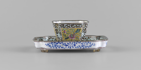 Bowl with saucer; maker: Ignacy Jan Paderewski (1860–1941); Chinese; Qing dynasty (1644–1911);