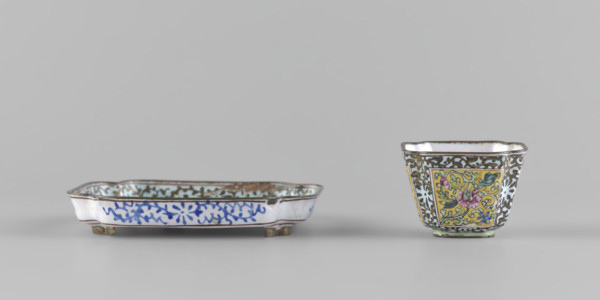 Bowl with saucer; painter/owner: Ignacy Jan Paderewski (1860–1941). Chinese, Qing dynasty