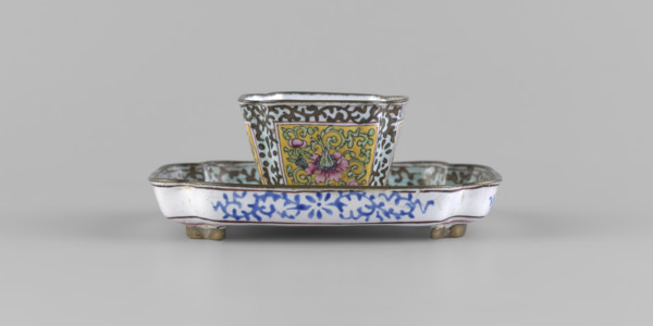 Bowl with saucer; maker: Ignacy Jan Paderewski (1860–1941); Chinese, Qing (1644–1911); painted