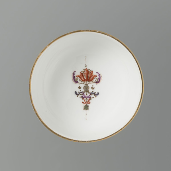 Hemispherical bowl, Koenigliche Porzellain Fabrique, Meissen, ca. 1750; manufacturer active