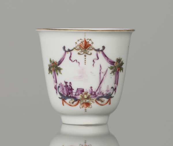 Tall chalice cup, Koenigliche Porzellain Fabrique, Meissen (1710–1763), manufacturer, ca. 1750,