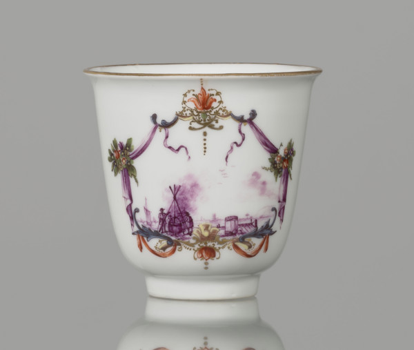 Tall chalice cup; Koenigliche Porzellain Fabrique, Meissen (1710–1763), manufacturer; ca. 1750;