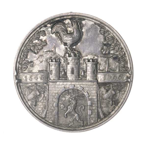 350th anniversary of the Lviv Riflemen's Brotherhood; shooting brotherhoods; anniversary medal;
