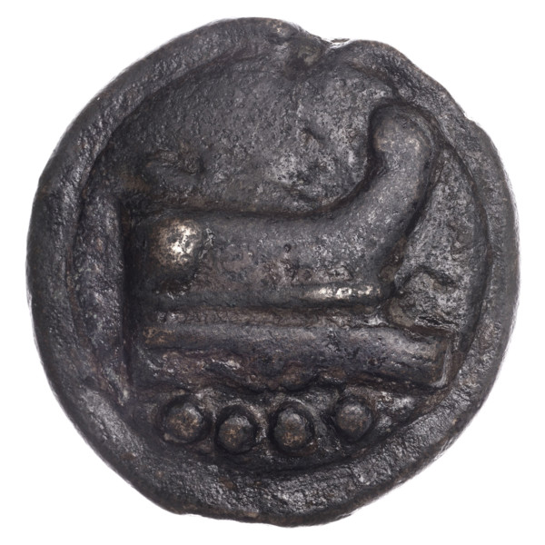 triens (aes grave), publisher, head of Minerva, ship's prow, Minerva (mythology), Corinthian