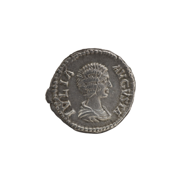 denarius, Julia Domna (ca. 160–217; Roman empress 193–211), Ancient Rome. Obverse: IVLIA AVGVSTA —