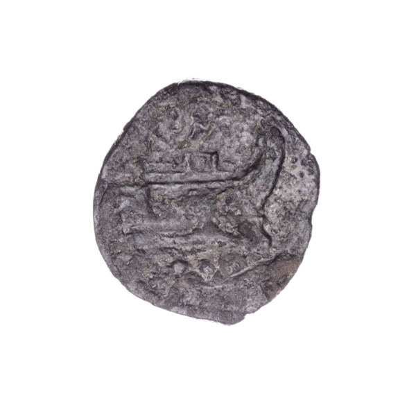 Quarter; obverse: head of Hercules right, behind it value mark ooo. Reverse: ship's prow right;