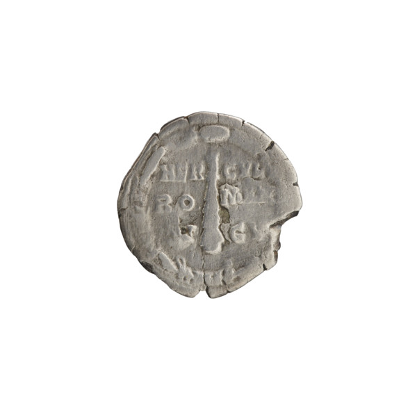 Denarius of Commodus (reign 177–192 CE), struck 191–192 CE. Obverse: bust of Commodus wearing a