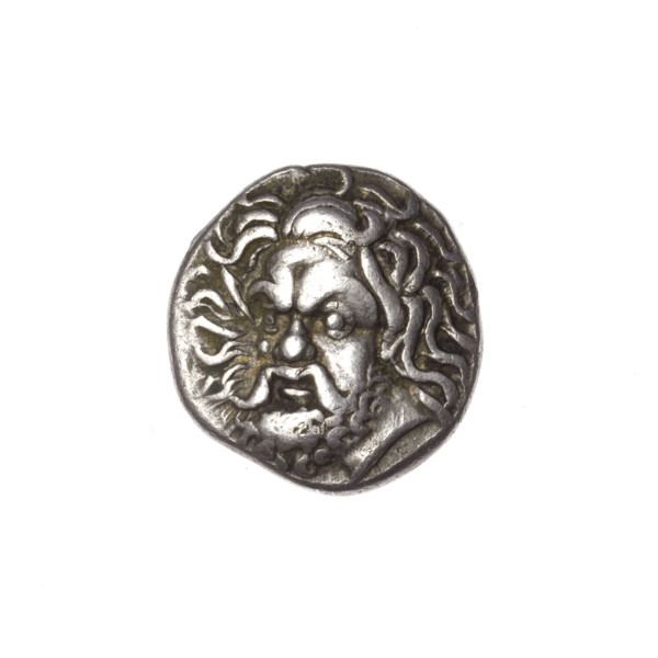 tetrobol, Pantikapaion, bull head, Satyr head, Satyr (mythology), bulls, Black Sea, animals, obv: