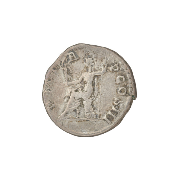 Denarius, Hadrian (76–138; Roman emperor 117–138). Obverse: Bust of Hadrian with laurel wreath