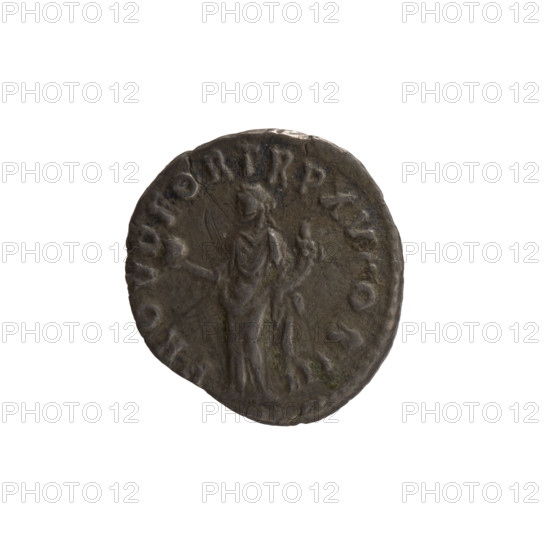 Denarius of Marcus Aurelius (121–180; Roman emperor 161–180). Obverse: Head of Marcus Aurelius with