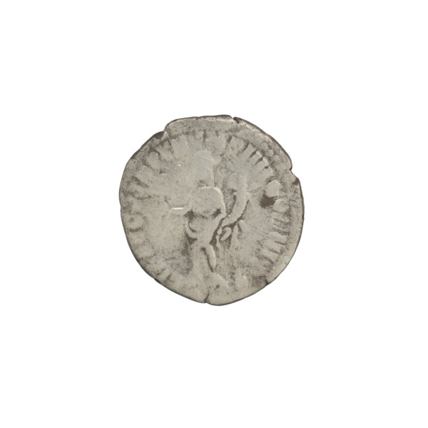 Denarius, Commodus (reigned 177–192). Obverse: Head of Commodus in a laurel wreath facing right,