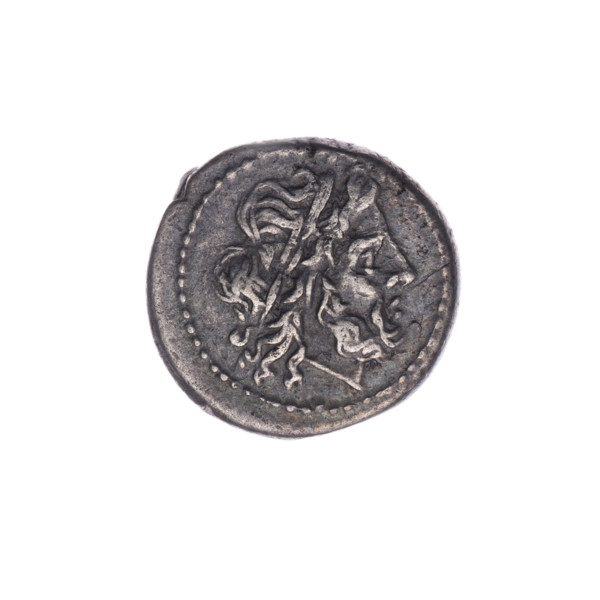 Jupiter (mythology), head of Jupiter, laurel wreath (attribute), Victoria (personification),