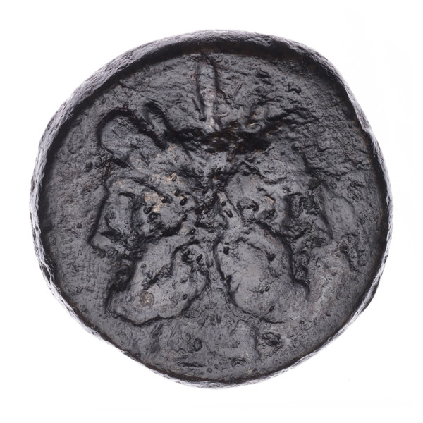 As, publisher; head of Janus (iconographic); ship's prow (iconographic); Janus (mythological);