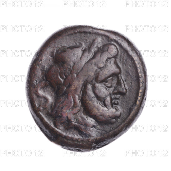 Semis; obverse: head of Saturn in laurel wreath at right, behind it value mark S; reverse: ship's