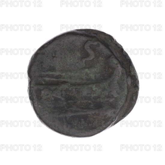 Semis, publisher; obverse: head of Saturn with laurel wreath facing right, with value mark 'S'