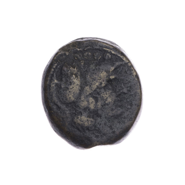 triens; ship's prow (iconographic); head of Minerva (iconographic); Minerva (mythological);