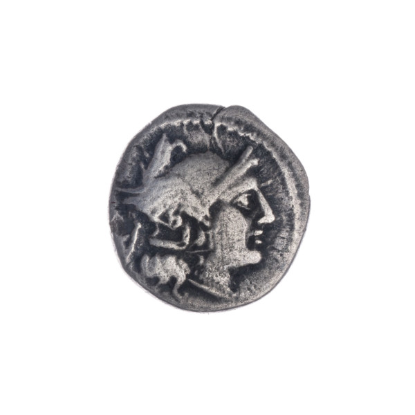 Quinary, publisher; Dioscuri on horses; Roma (mythology); Dioscuri (mythology); horses; letter Q