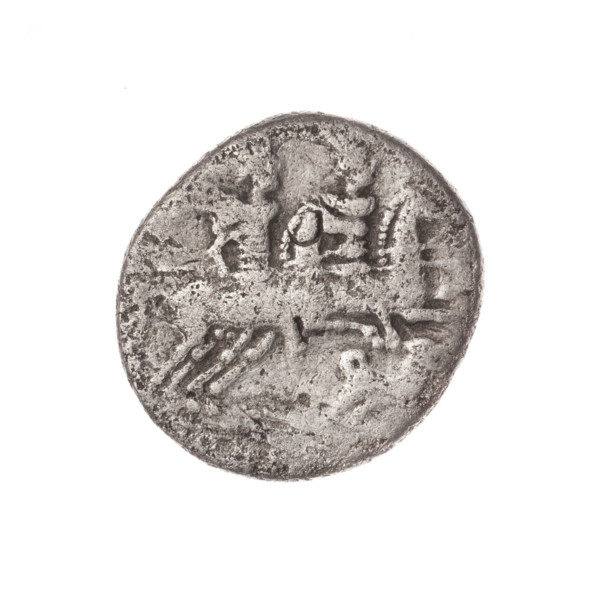 Denarius; issuer: C. Antestius (fl. 146 BC), publisher. Obverse: Helmeted head of Roma facing
