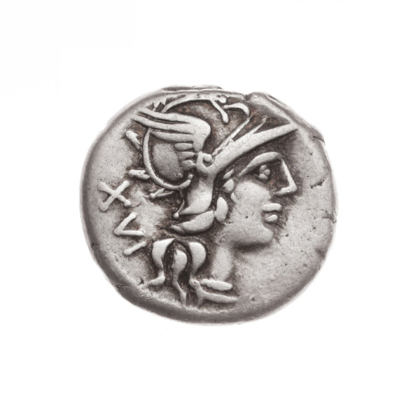 denarius, Titinius, C. (fl. 141 BC), publisher; Wiktoria on a biga; origin Wiktoria