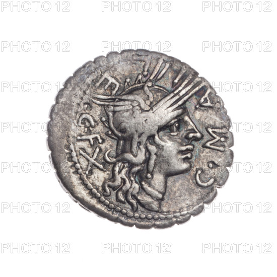 Denarius serratus, C. Publicius Malleolus (publisher), L. Licinius Crassus (publisher), Cn.