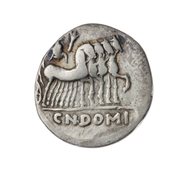 Denarius, Domitius Ahenobarbus, Cn. (fl. 118–96 BC), publisher (politician, consul). Obverse:
