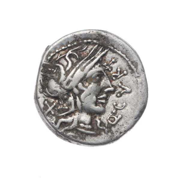 denarius, Curtius, Q. (fl. 116–115 BC), publisher; Silanus, M. (fl. 116–115 BC), publisher. Obv: