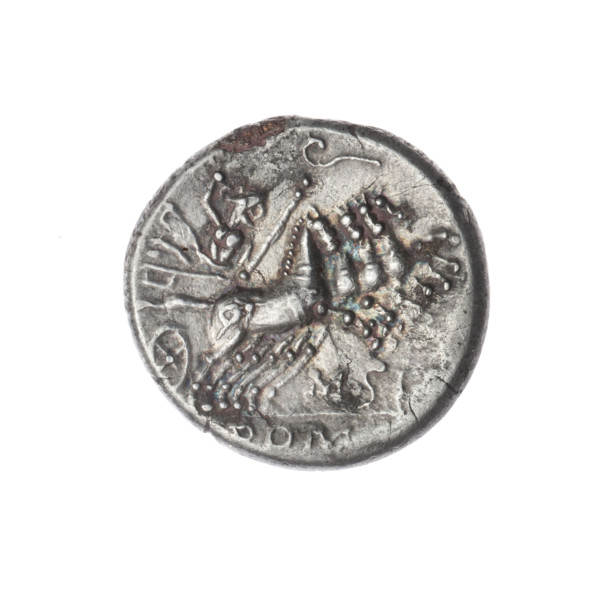 Subaeratus denarius, Curtius, Q. (fl. 116–115 BC), publisher; Silanus, M. (fl. 116–115 BC),