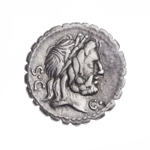 denarius serratus, Antonius Balbus, Q. (fl. 83–82 BC), publisher; Victoria on a quadriga; Jupiter,