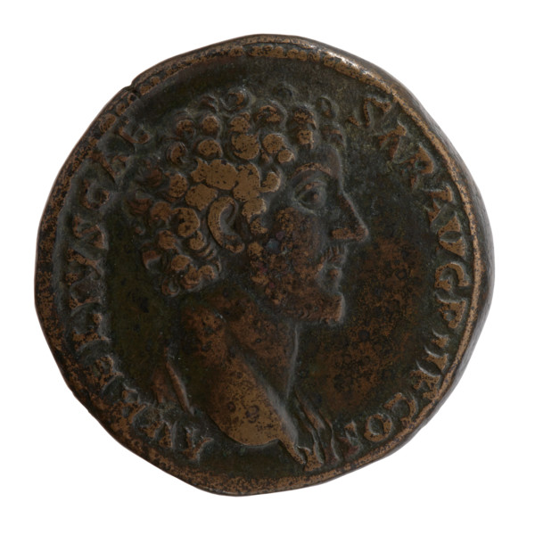 Sestertius, Marcus Aurelius (121–180; Roman emperor 161–180), (caesar 139–161), Antoninus Pius
