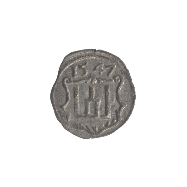 Lithuanian obol of Sigismund II Augustus (King of Poland, 1544–1572), Jagiellonian dynasty. Silver