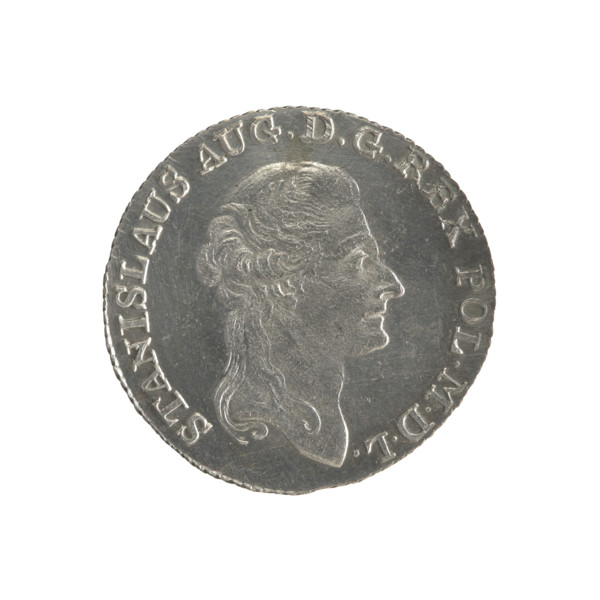 Gold crown, Stanislaw August Poniatowski (King of Poland; 1764–1795). Obverse: head of Stanislaw