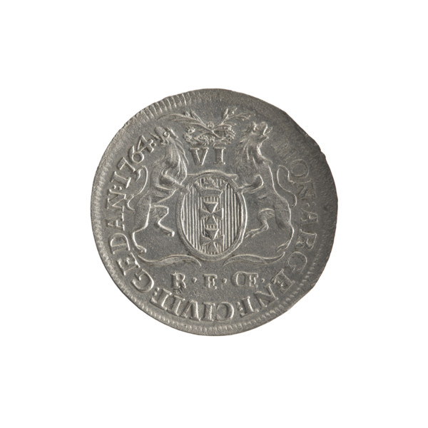 Gdansk six-coin, Stanislaw August Poniatowski (King of Poland; 1764-1795), Oeckermann, Rudolf