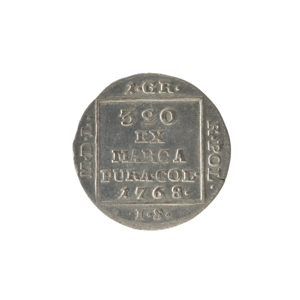 silver crown grosz, Schröder, Justyn (master of the Warsaw mint 1768-1772), Stanislaw August