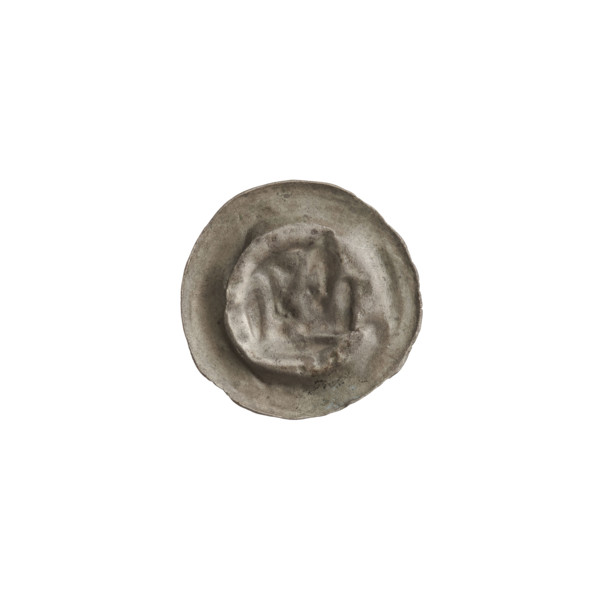 denarius - bracteate, crown II (iconographic), crowns, one-sided coins, crosses, balls, Teutonic
