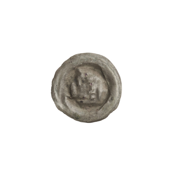 denarius - bracteate; crown II (iconographic); crowns; one-sided coin; crosses; balls; Teutonic