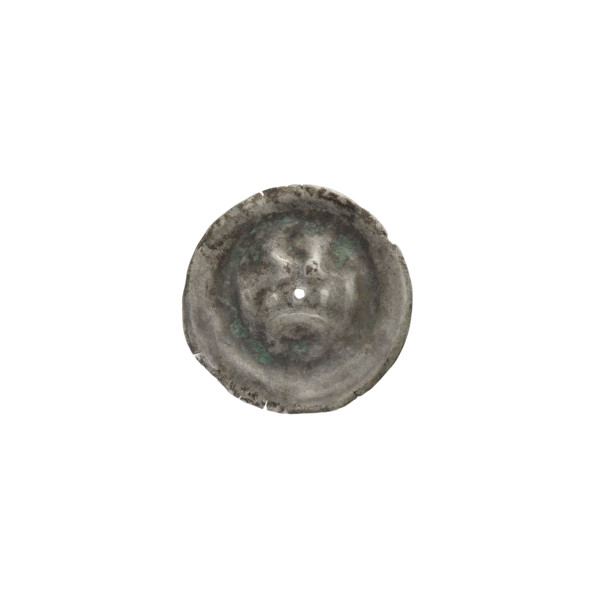 Denarius - bracteate; Gate II (iconographic); gate topped with three pillars crowned by trefoils;