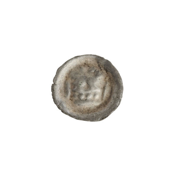 Denarius - bracteate, crown I (iconographic); crowns; one-sided coin; cross; Teutonic Knights