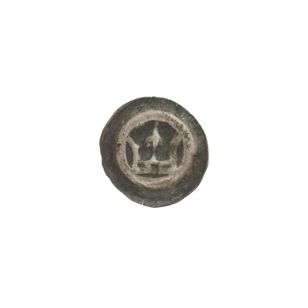 Denarius - bracteate, crown II (iconographic); crowns; one-sided coin; Teutonic Knights (order);
