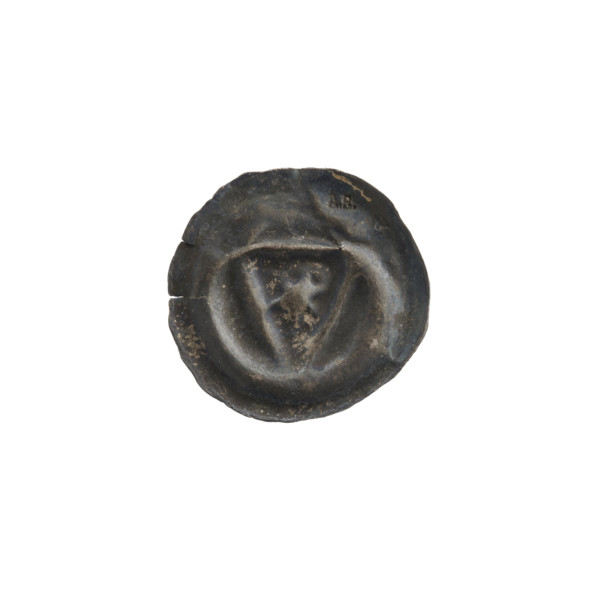 denarius - bracteate; shield with star I (iconographic); AR mark; shields; triangular shield