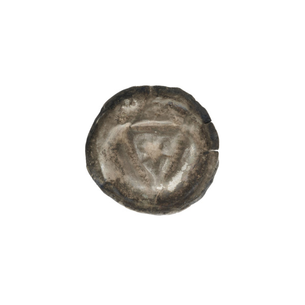 denarius - bracteate; shield with star I (iconographic); AR mark; shields; triangular shield