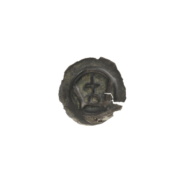 Denarius - bracteate imitation, crowns, one-sided coin, crosses, Teutonic Knights (Order), crown